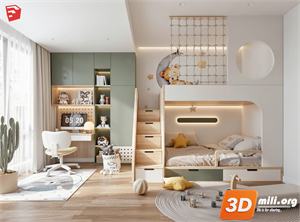 Children Room Scenes Skp FIles 